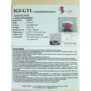 4.68 Ratti Natural New Burma ruby with Govt. Lab Certificate-(3441)